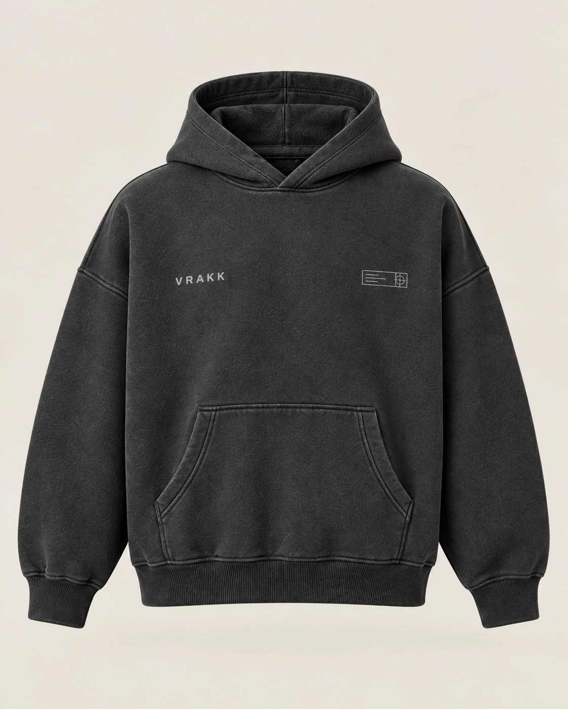 Warehouse Pullover in Charcoal, front view